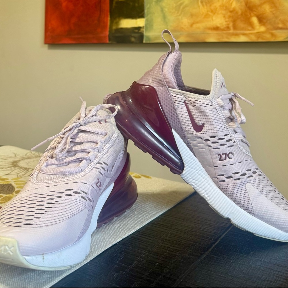 Nike Purple Athletic Shoes with Air Max Technology
